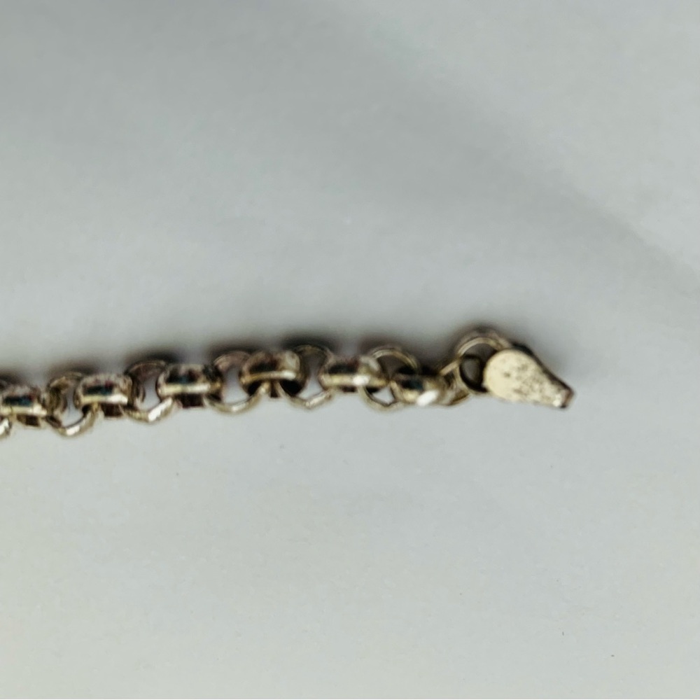 STERLING SILVER VINTAGE VANDERBILT UNIVERSITY CHARM BRACELET MADE IN ITALY NIB - Picture 4 of 11